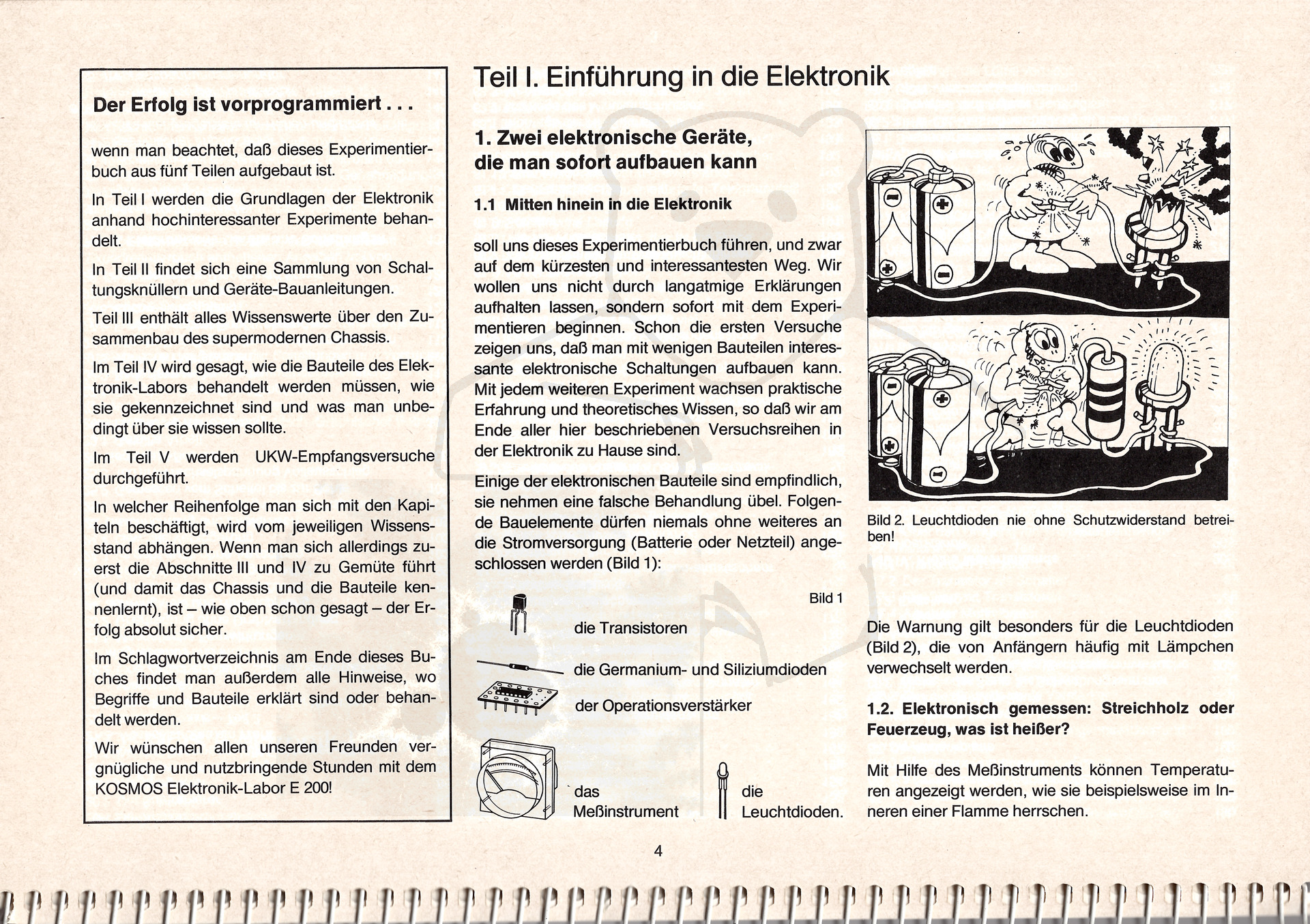 Kosmos Elektronik Labor E200 Handbuch Seite 4